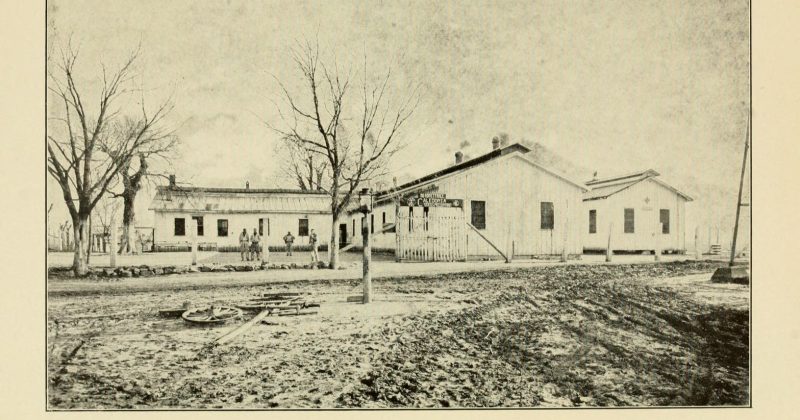 The "old stockade," Caledonia Prison Farm, circa 1926.