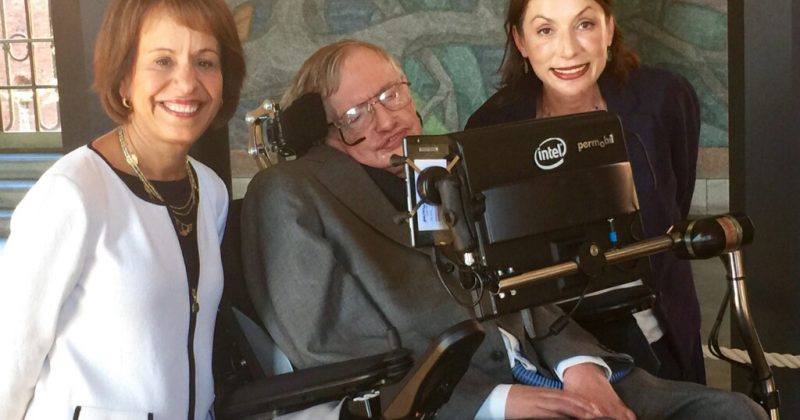 Carol Folt, Stephen Hawking and Laura Mersini-Houghton