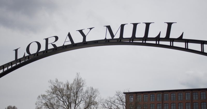 Sign to the Loray Mill