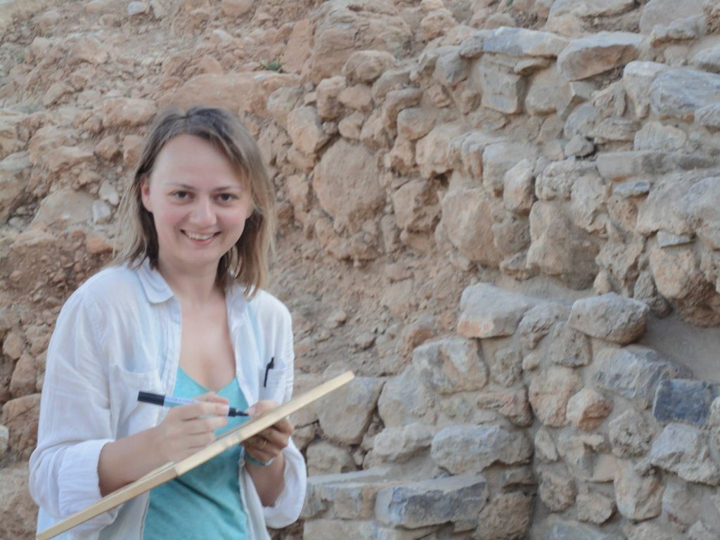 Cicek Beeby at the Azoria site in Crete