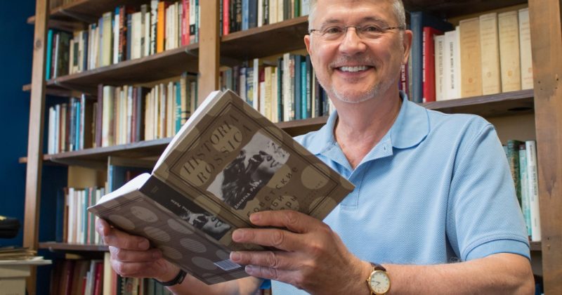 Donald Raleigh with his books