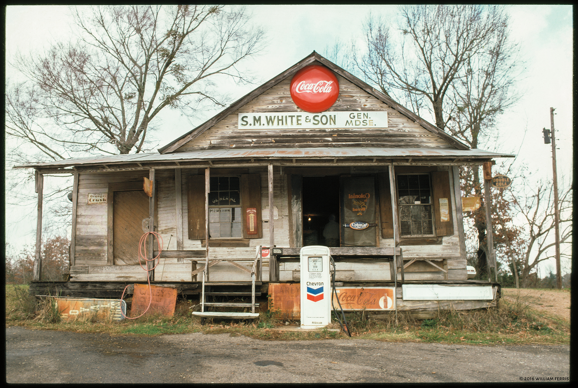 The exterior of a general store named S.M. White & Sons