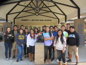 Students outside Robert L. Patton High School