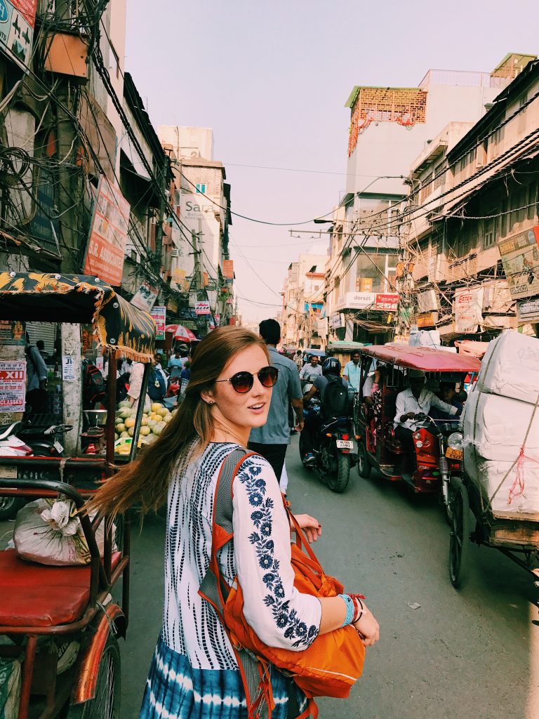 Courtney Beals in Delhi, India