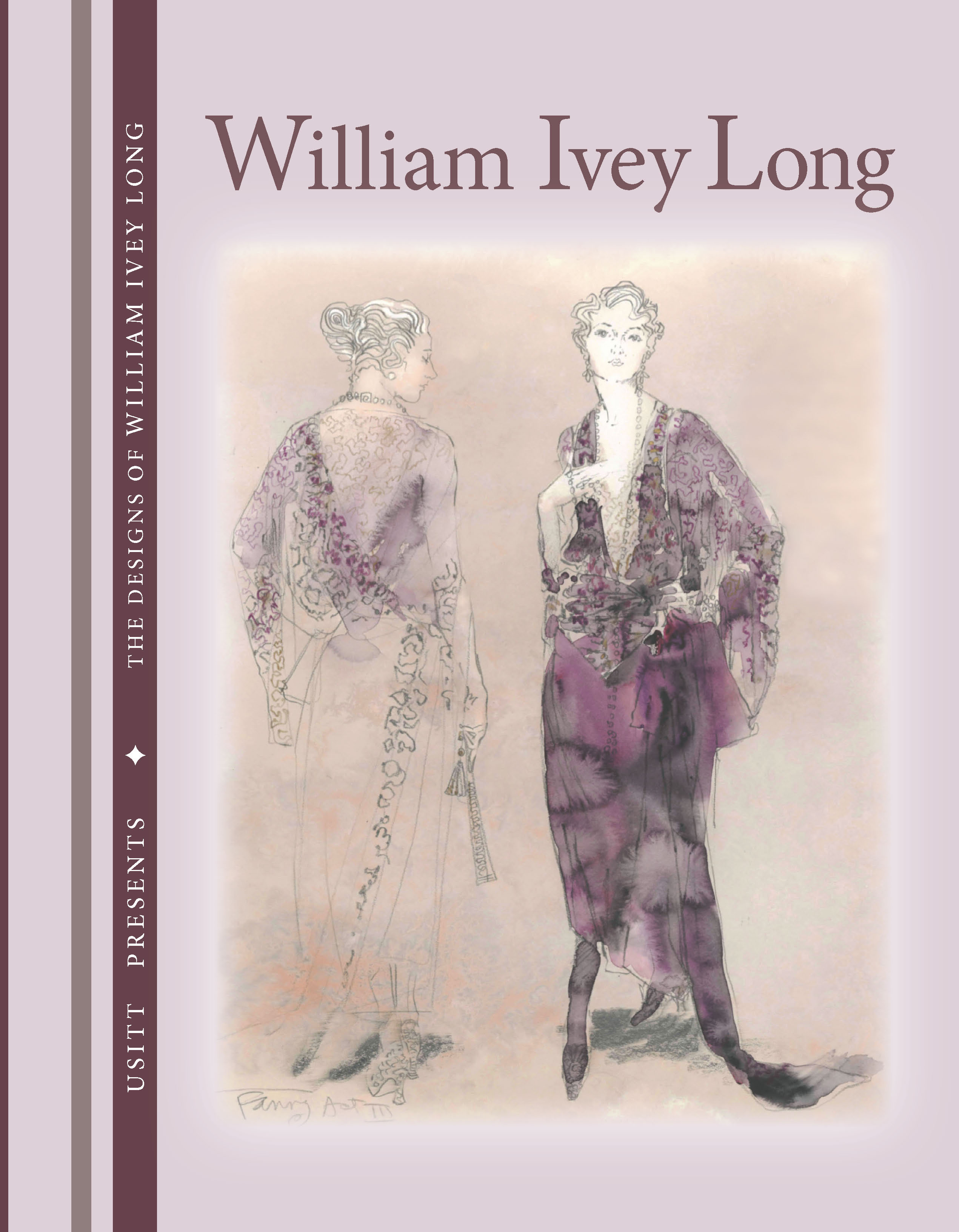 Book cover for "The Designs of William Ivey Long"