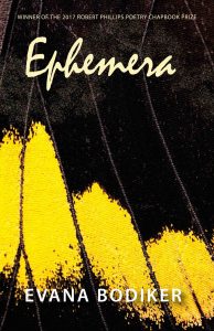 Cover of Evana Bodiker's chapbook Ephemera.