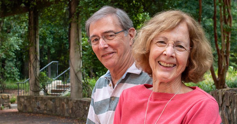Joanne Garrett and her husband, Peter, are longtime fans of PlayMakers Repertory Company. Some of their first dates were to PlayMakers performances.