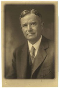 old black and white photo of Edwin Greenlaw (photo courtesy of UNC Libraries)