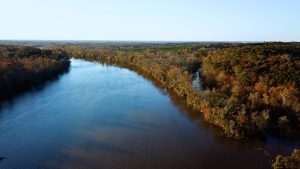 The Cape Fear River in the fall